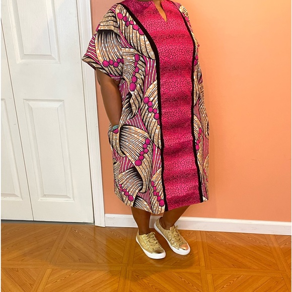 Beautiful Ankara print shift dress. - Picture 3 of 6